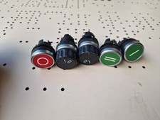  Bedieneinheit mit Druck - Taster, Schalter und Lampe 5 Elemente 