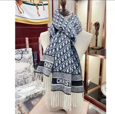 Christian Dior Scarf In Navy