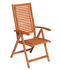 Klappsessel Armlehnensessel CORDOBA, Eukalyptus, 5-fach verstellbar, 2. WAHL