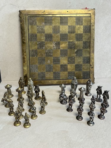 Vintage schach figuren - vintage,