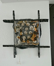 seltene Ahlstrøm & Ehrlich Wandleuchte Brutalist Design 70er Jahre Zugpendel