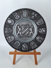 Zinn Wandteller Bayern