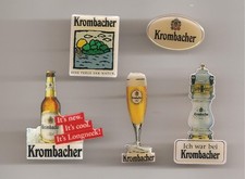 Fünf  Verschiedene Krombacher Bier Pins 