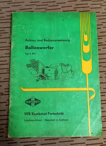 Ddr fortschritt ballenwerfer - ddr,