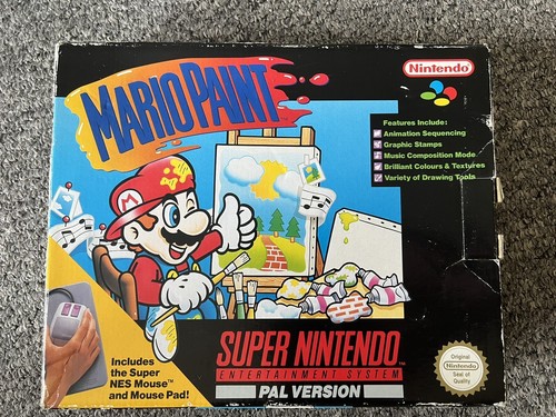 Mario paint boxed with mouse - paint,