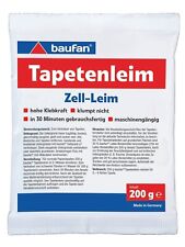 Baufan Tapetenleim 200g Zell-Leim Tapetenkleister Kleister Leim Rauhfaser Kleben