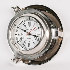 Wanduhr metall vintage - vintage, silber