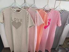 MOOIJ MADE IN ITALY Shirtkleid Frottee Motiv Herz LOVE Gr. 38 40 42  NEU