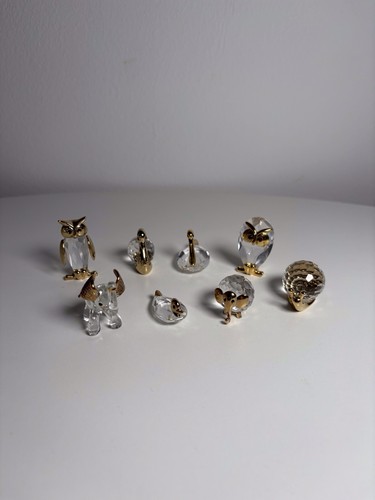 Swarovski figur mit gold - swarovski,