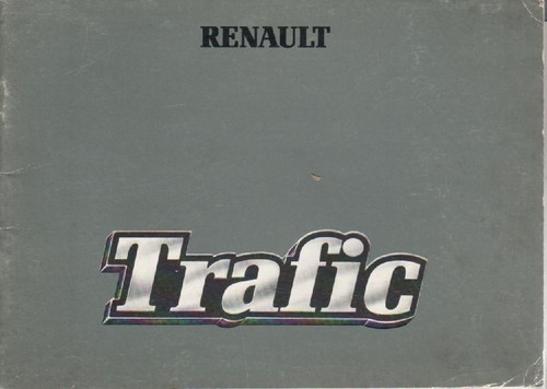 Renault trafic owners manual - 1,