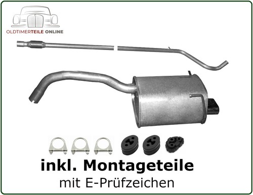 Auspuff set für fiat 500 - auspuff,