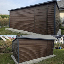 Gartenhaus 5x3 m Stahlgarage Geräteschuppen Blechschuppen Lieferung Montage