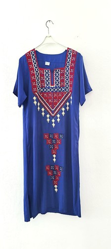 Royal blue egyptian kaftan - egyptian,