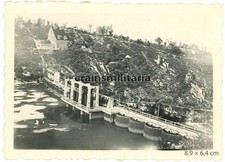 Orig. Foto Schleuse in ROPHÉMEL Plouasne b. Dinan Bretagne Frankreich 1940