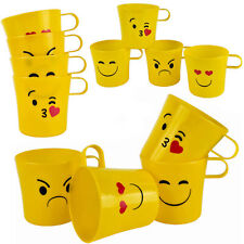 12 Trinkbecher Kinder Becher Lustige Motive Campingbecher Mehrweg Kunststoff 