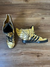 Adidas high tops jeremy scott with gold in size 9 / 43
