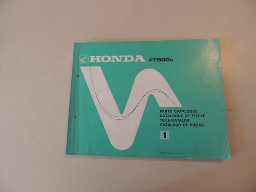 Teile katalog honda - teile, ft500