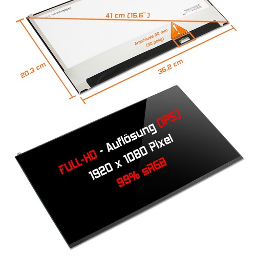 Led display glossy - 15,6",