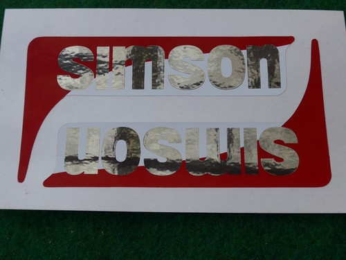 Sticker simson gdr - simson, stock