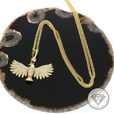 SONDERAKTION WERT 1170€ Zopfkette Vogel Adler Anhänger 585 Gold 14 KT Kette XXYY