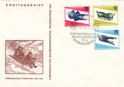Fdc ddr von 1966 - von,