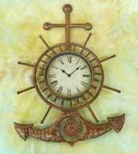 Wanduhr Anker Steuerrad