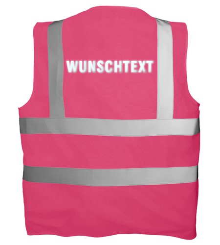 Warnweste bedruckt mit