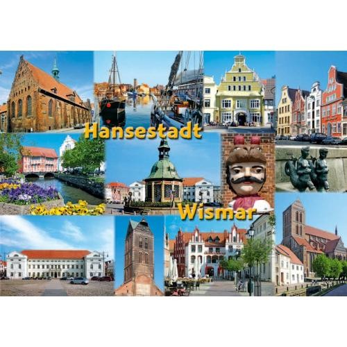 Wismar postkarte ansichtskarte - wismar,