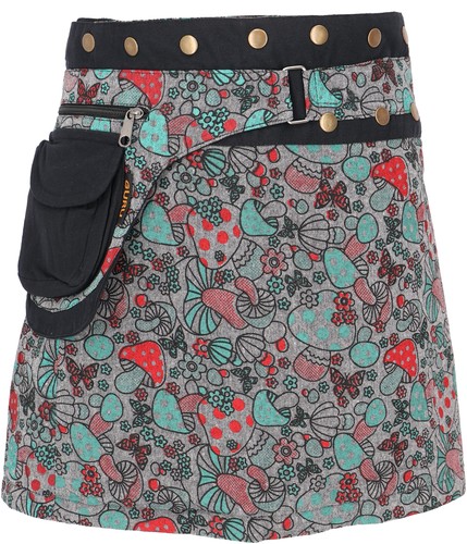 Wickelrock kurzer pilz print - wickelrock,,