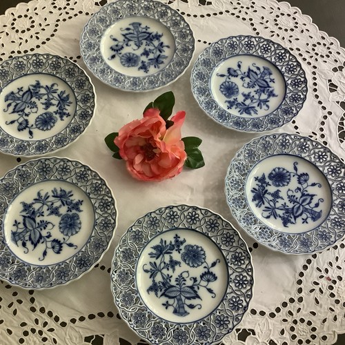 Meissen teller zwiebelmuster - 6,