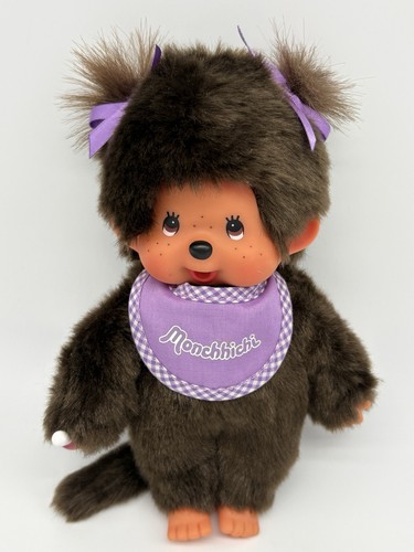 Monchhichi purple bib and - monchhichi,