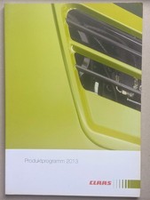 CLAAS Mähdrescher Jaguar Feldhäcksler Traktoren Programm 2013 Prospekt Schlepper