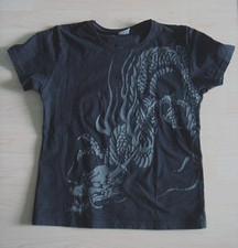 T- Shirt, Nastrovje Potsdam,  NP, Gr. M, schwarz mit silbernem Drachen !