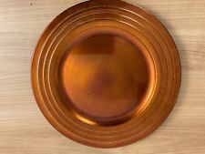 Dekoteller 33cm Platzteller Unterteller Kunststoff kupfer - gold - farben