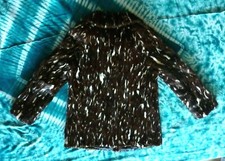 Nerz Pelzjacke schwarz weiß