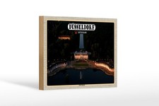 Holzschild 12x18cm Düsseldorf Schloss Benrath Holz Schild