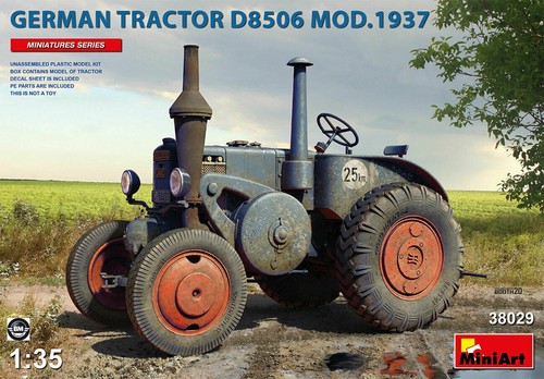 Miniart german tractor lanz - german,