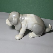 0180🛑Porzellan Hund Beagle Welpe Vintage Dekofigur Puppy Deko 14 cm