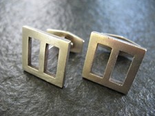 Manschettenknöpfe Silber 925 Hans Hansen Dänemark Vintage von 1965