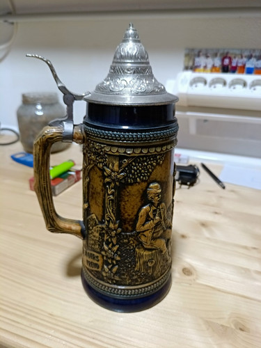 Gerz bierkrug steingut mit - bierkrug,