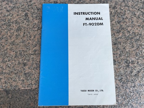 Original yaesu instuction - original,