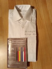 Herrenhemd Olymp 38 15 Tendenz Regular  Luxusstoff Haifisch Weiß  Business neu