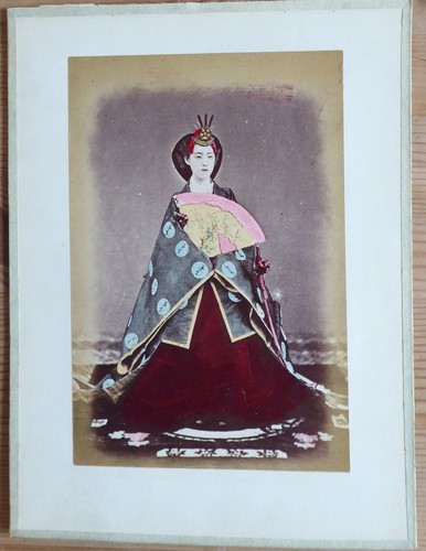 Geisha mit fächer bild - mit,