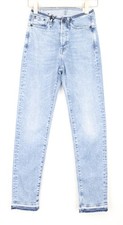 Denham Heidi Damen Jeans W23/L30 Straight Fit Blau Baumwolle Stretch Gewaschen