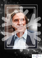 Günter Netzer--F5,-- 1x Druck, 1 x Schlüsselanhänger, 1 x Postkarte