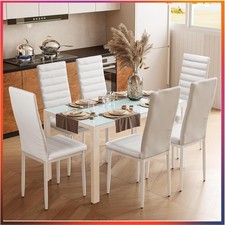 Platzsparendes Esstischset mit 1 Tisch und 4 Stühlen – Pflegeleicht & modern