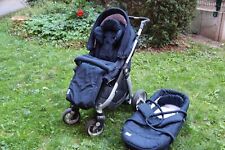 Teutonia Cosmo Kombi-Kinderwagen 2 in 1 mit viel Zubehör, super Zustand