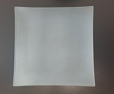 Glasteller • Milchglas • Deko • Quadratisch • 19,5x19,5 cm • Zustand Gut 