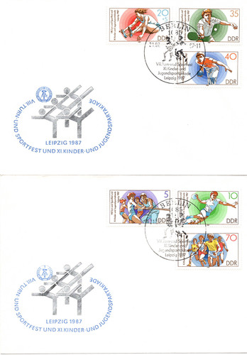 Fdc ddr spartakiade - ddr, turn