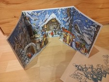 Alter, Antiker Aufstell Adventskalender 1959, RS Richard Sellmer Nr. 205 Rarität